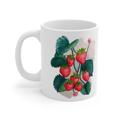 Ceramic Mugs (11oz\15oz\20oz) - Strawberry