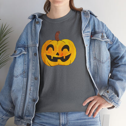 Unisex Heavy Cotton Tee - Pumpkin smile