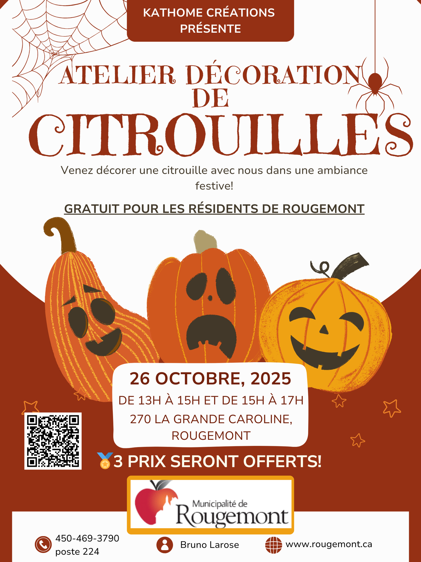 GRATUIT | Atelier de Décoration de Citrouilles🎃