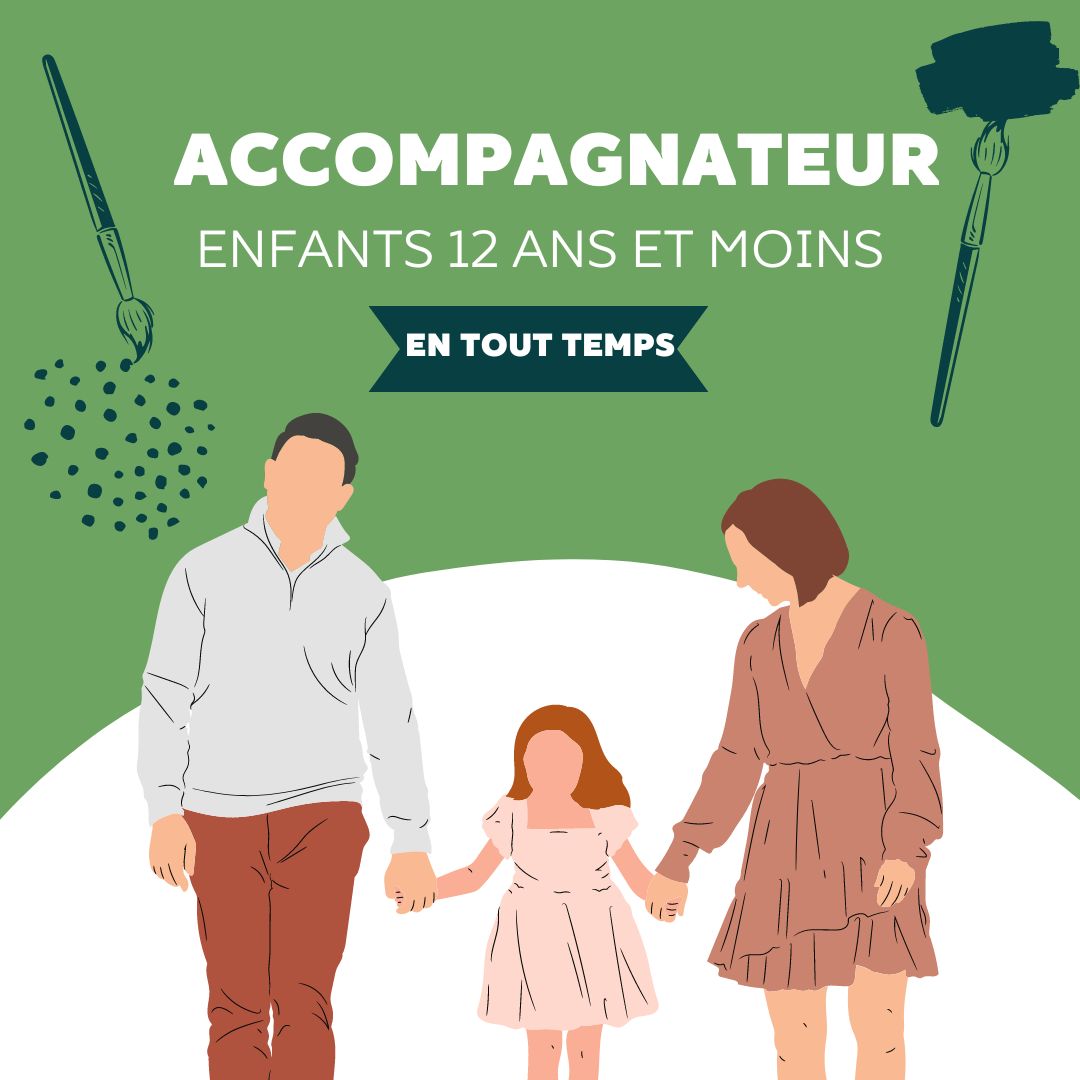 Accompagnateur enfant 12 ans et moins