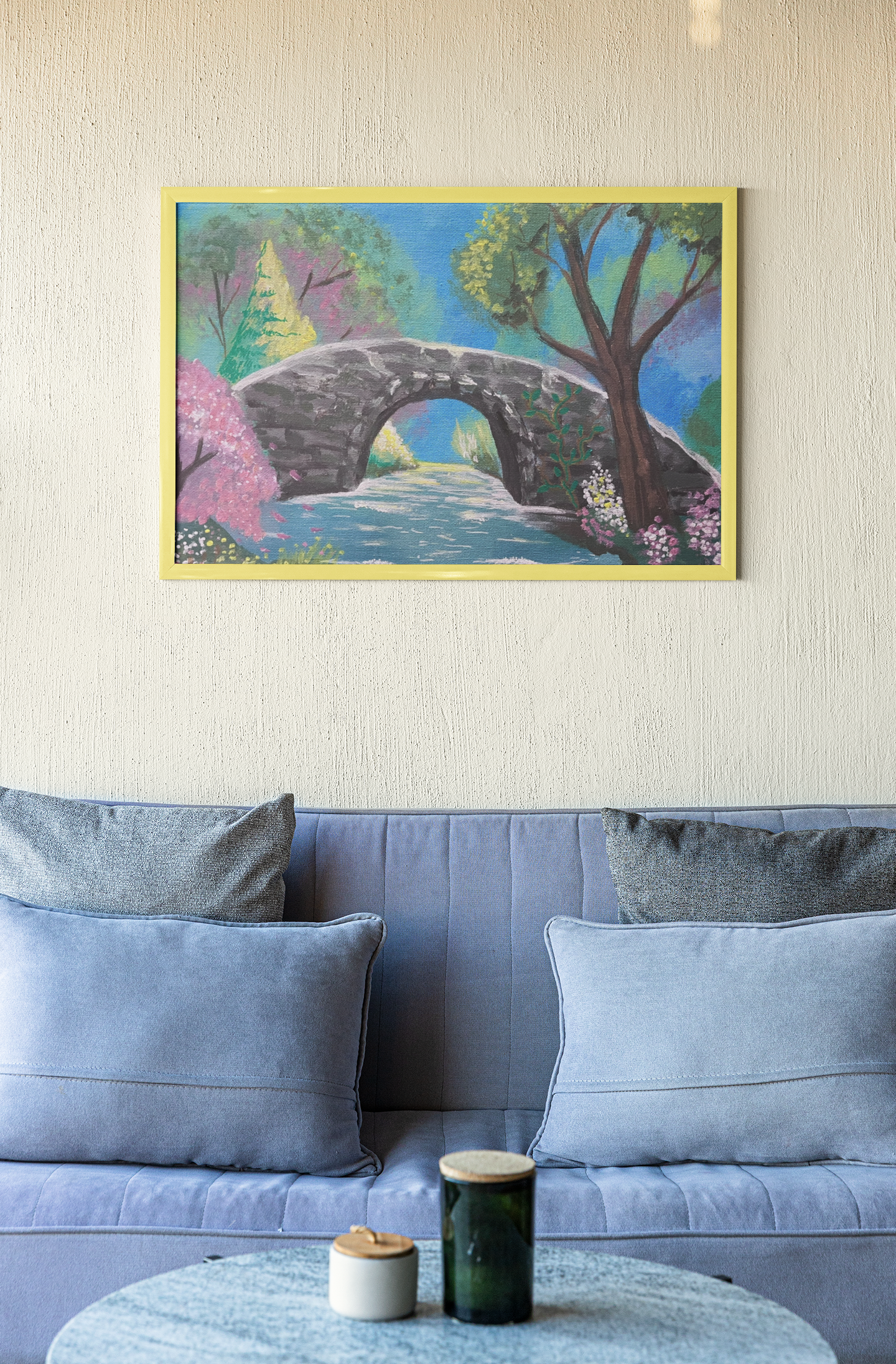 Pont Enchanté - Peinture Acrylique 11 x 14