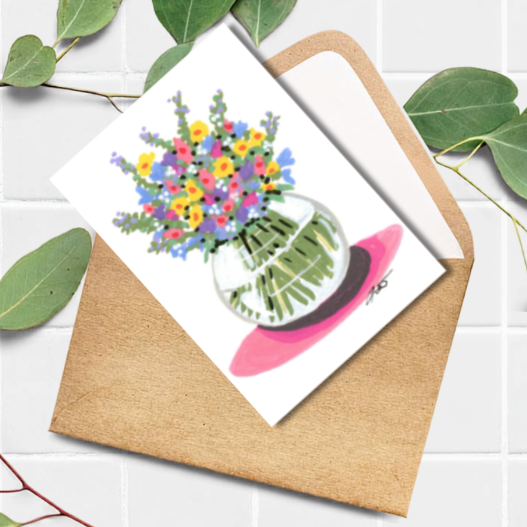 Carte - Pot de fleur
