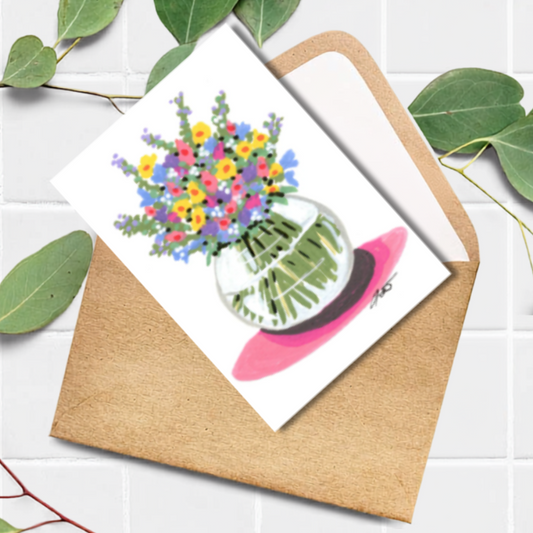Carte - Pot de fleur