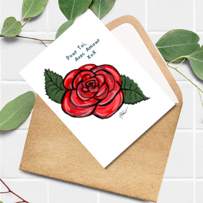 Carte - Rose