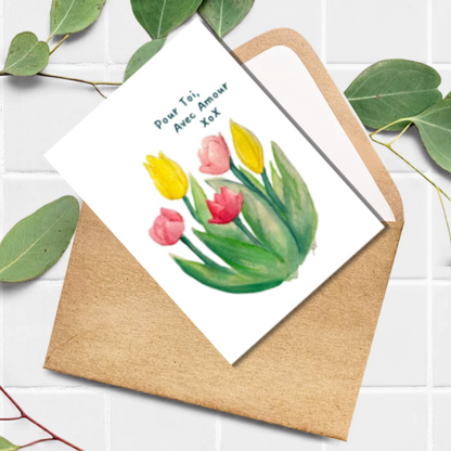 Carte - Tulipes