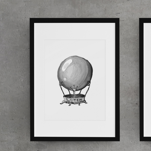 Imprimé Boule de Cristal - Print Crystal ball B&W