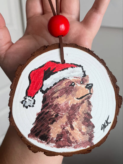 Ornements de bois Noël