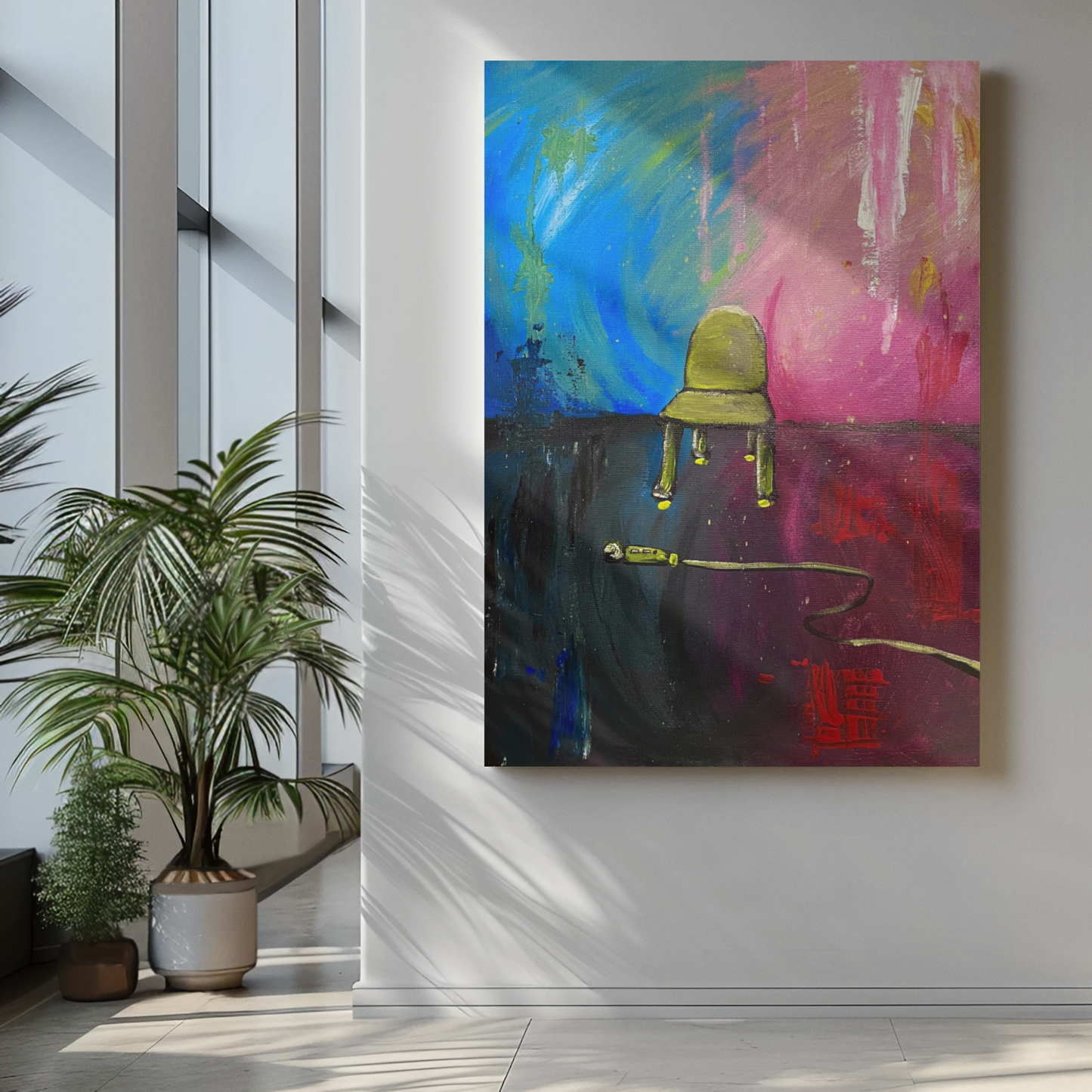 Vertical Matte Print - 'Emotions' Acrylic Painting by Kathrine Plouffe