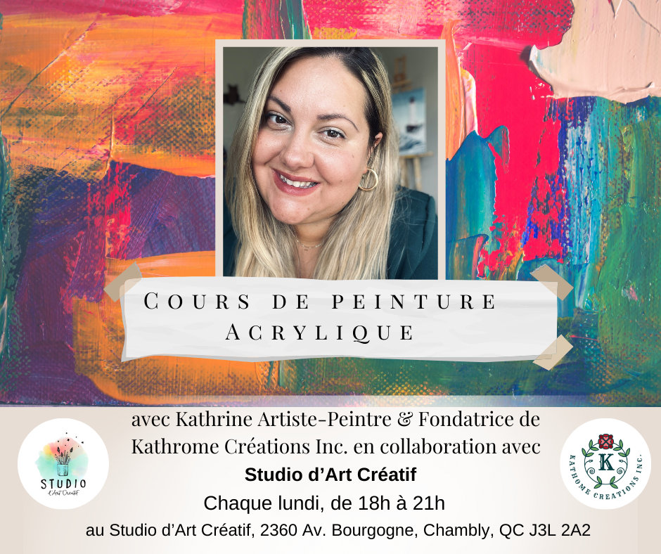 Cours de peinture acrylique | Chambly (1 cours)