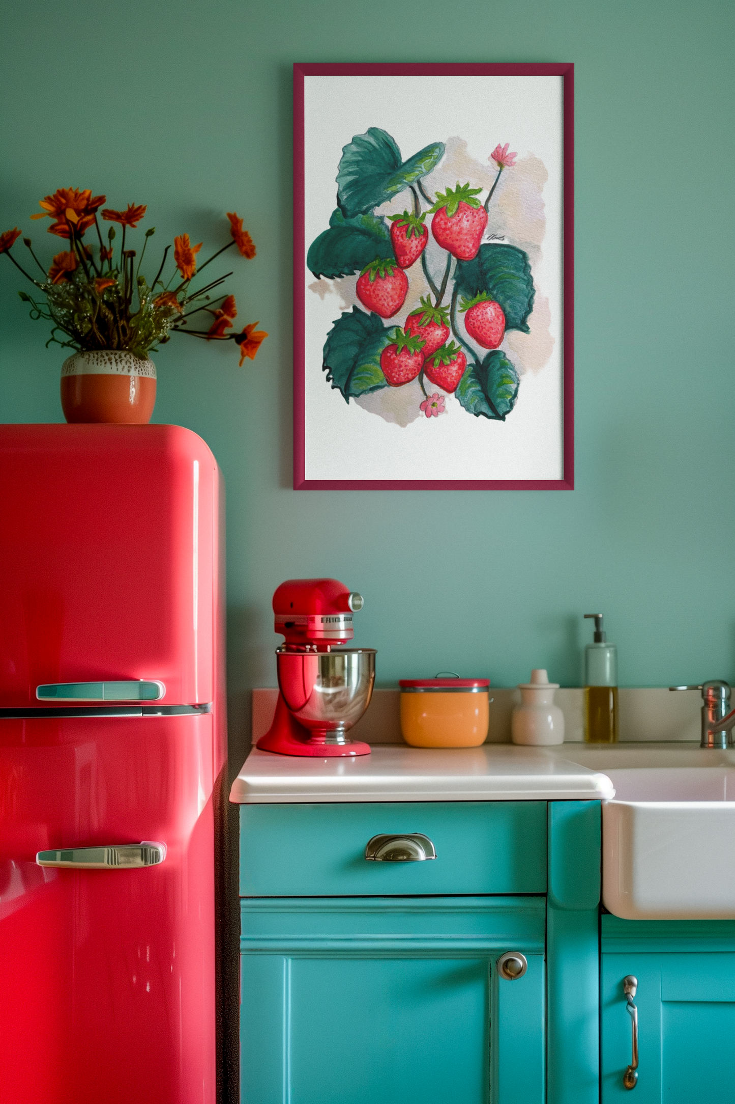Imprimé Fraises - Print Strawberries